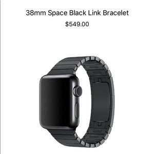 Apple 38mm Stainless Steel Link Bracelet